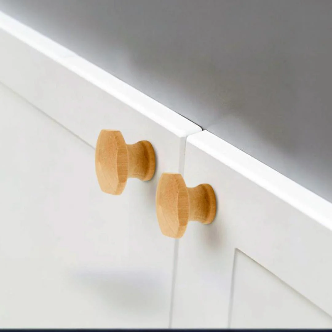 1-1/16" Wooden Square Knob - Image 2