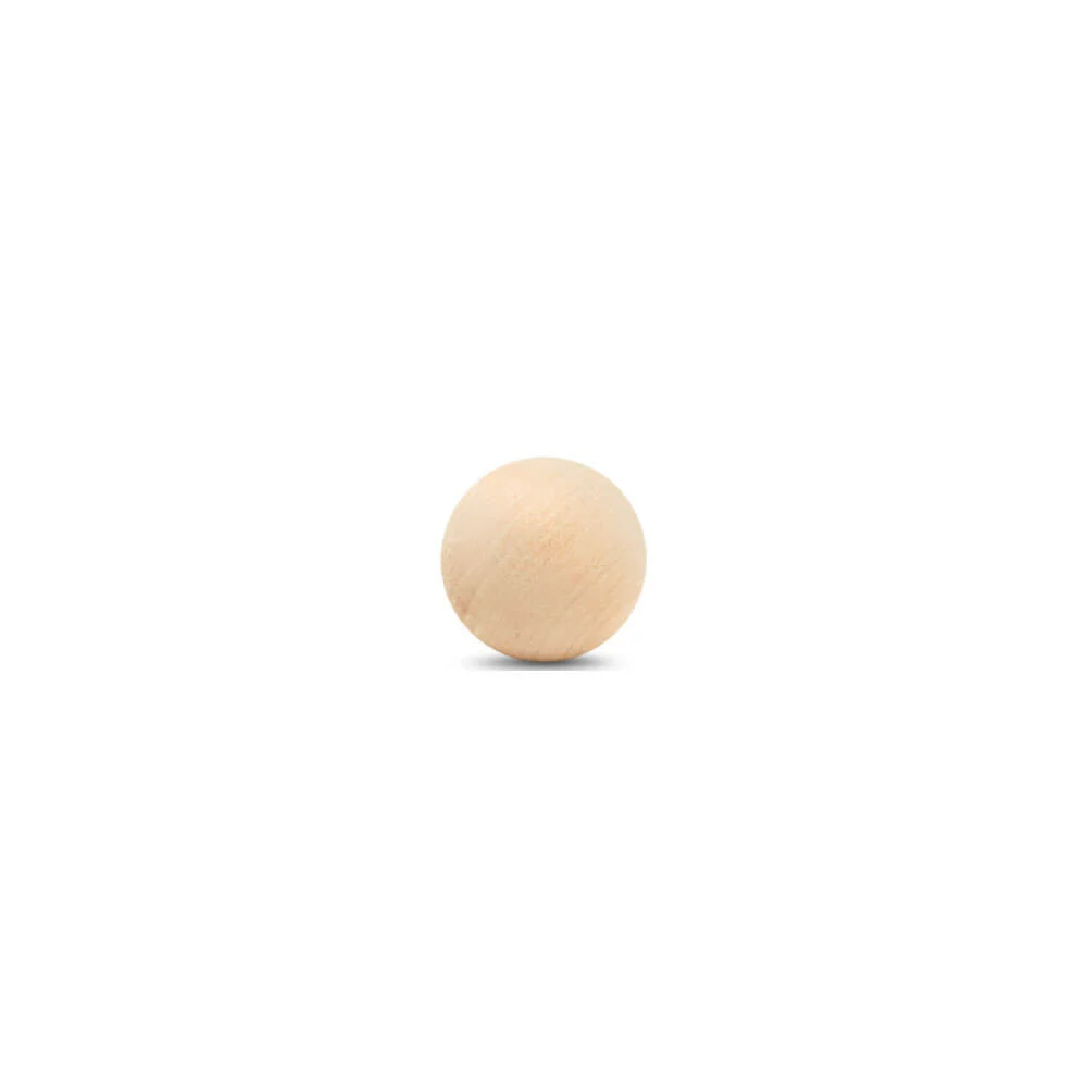 1-1/2" Round Wood Ball