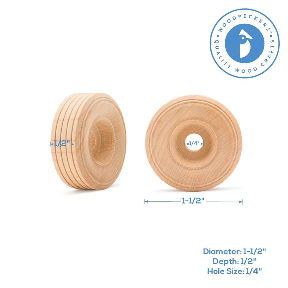 1-1/2" Treaded Wheel - Image 6