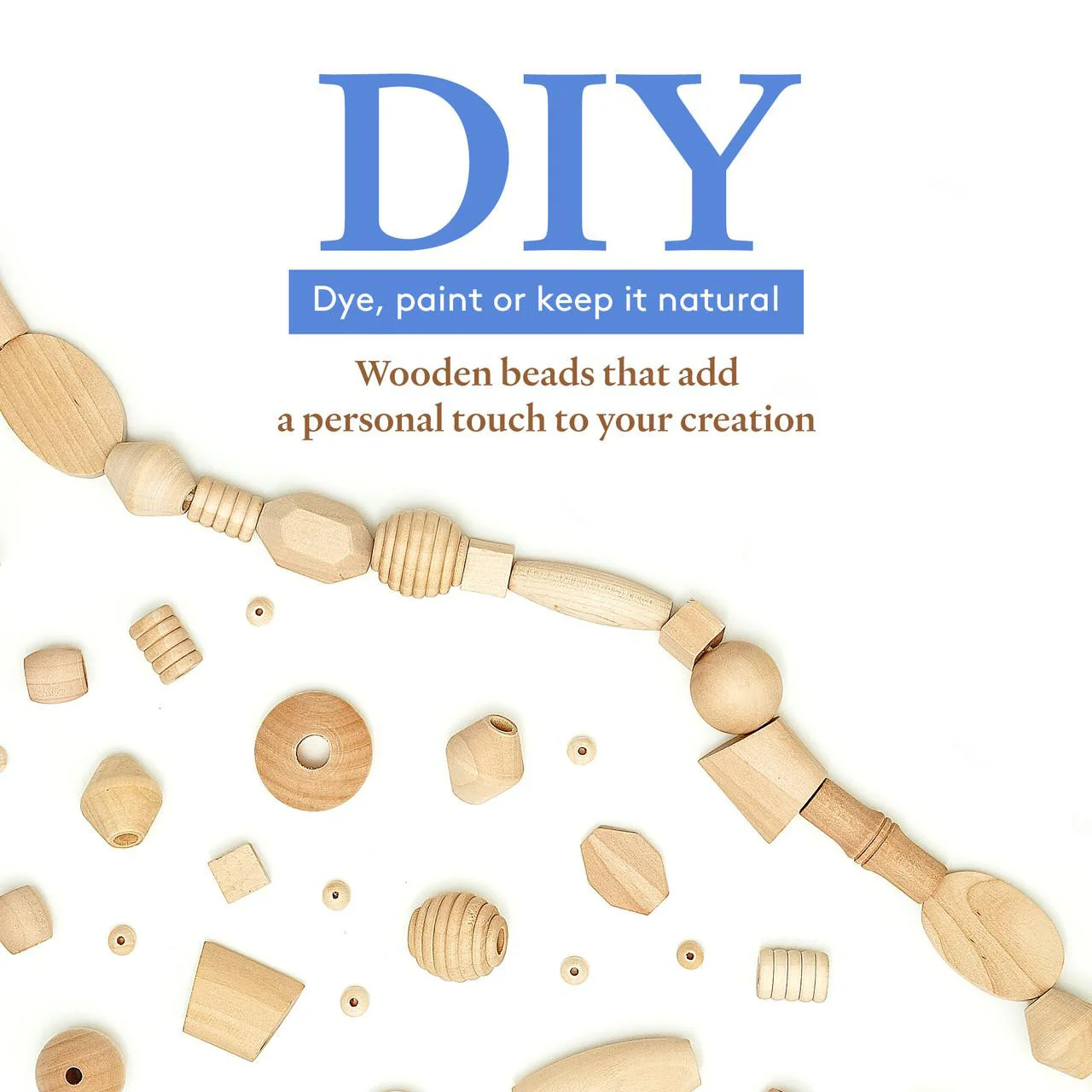 1-1/2" Wood Ball Bead, 1/4" Hole - Image 6