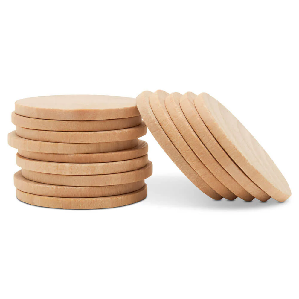 1-1/2" Wooden Circle Cutout - Image 2