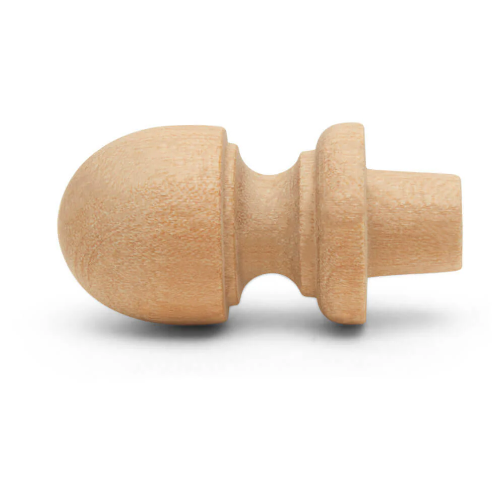 Domed Top 1-1/2" Wood Finial - Image 2