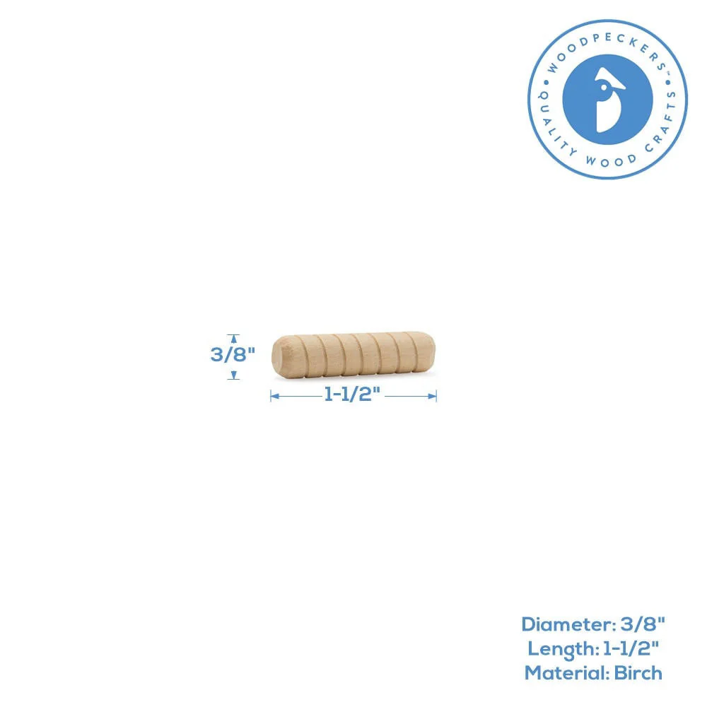 1-1/2" x 3/8" Spiral Dowel Pin - Image 2