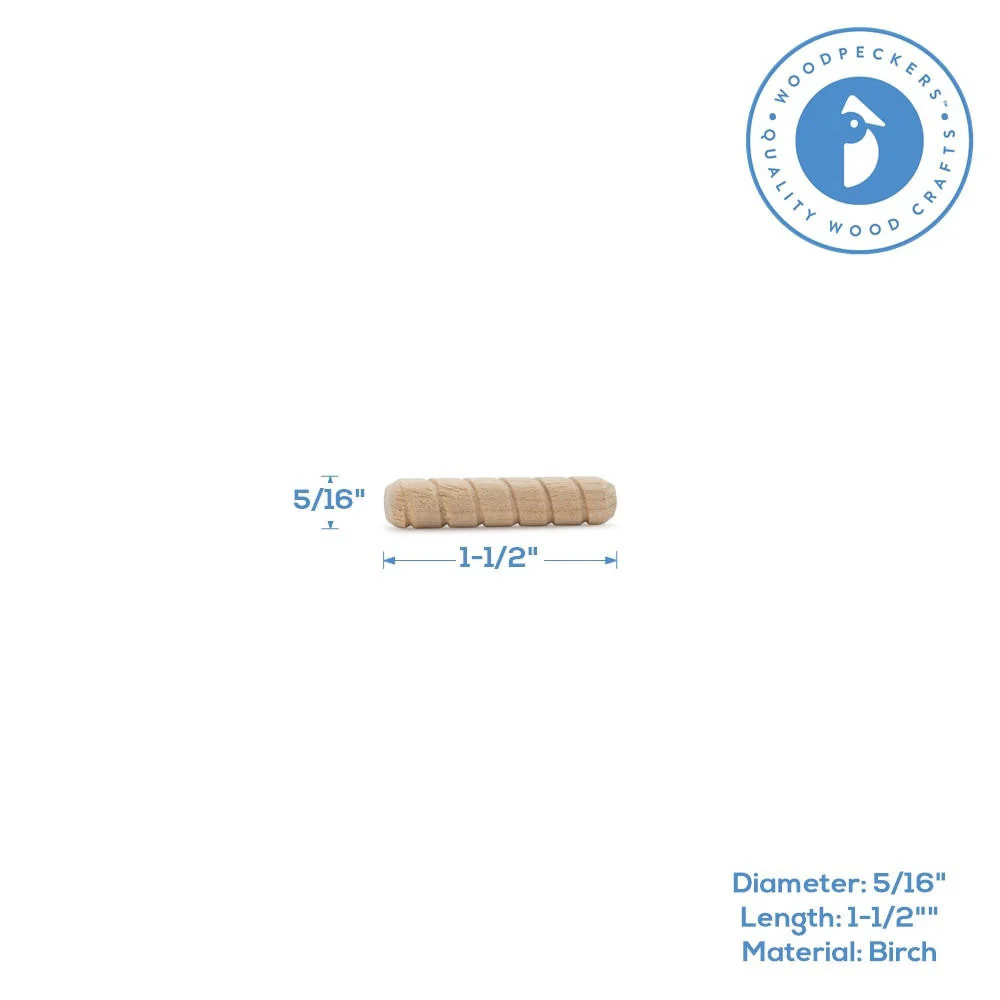 1-1/2" x 5/16" Spiral Dowel Pin - Image 2