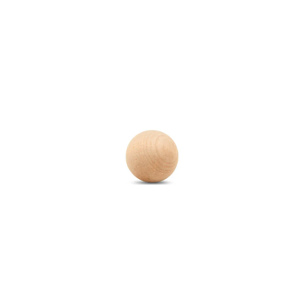1-1/4" Round Wood Ball
