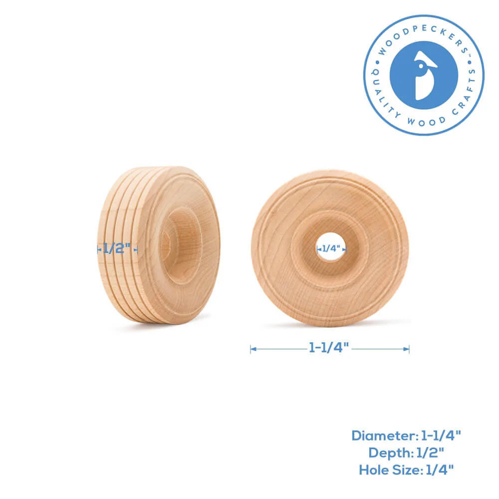 1-1/4" Treaded Wheel - Image 6