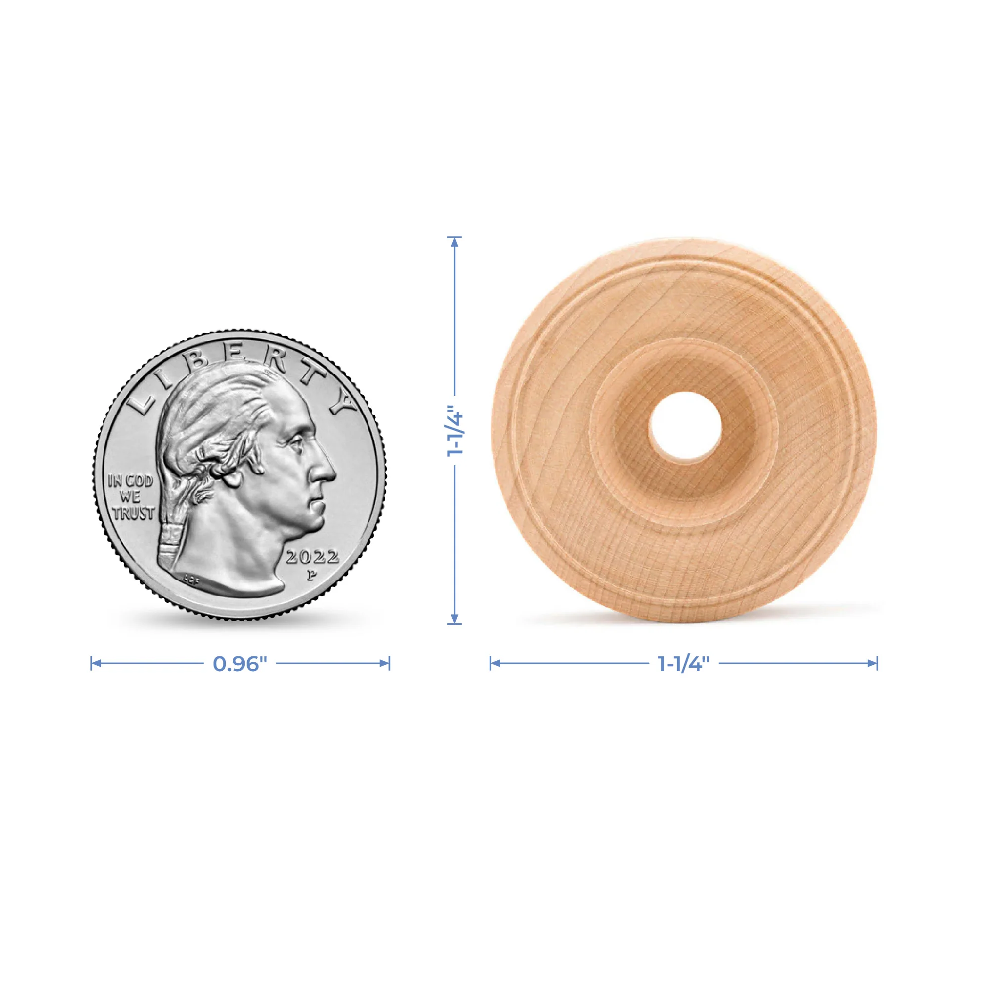 1-1/4" Treaded Wheel - Image 7