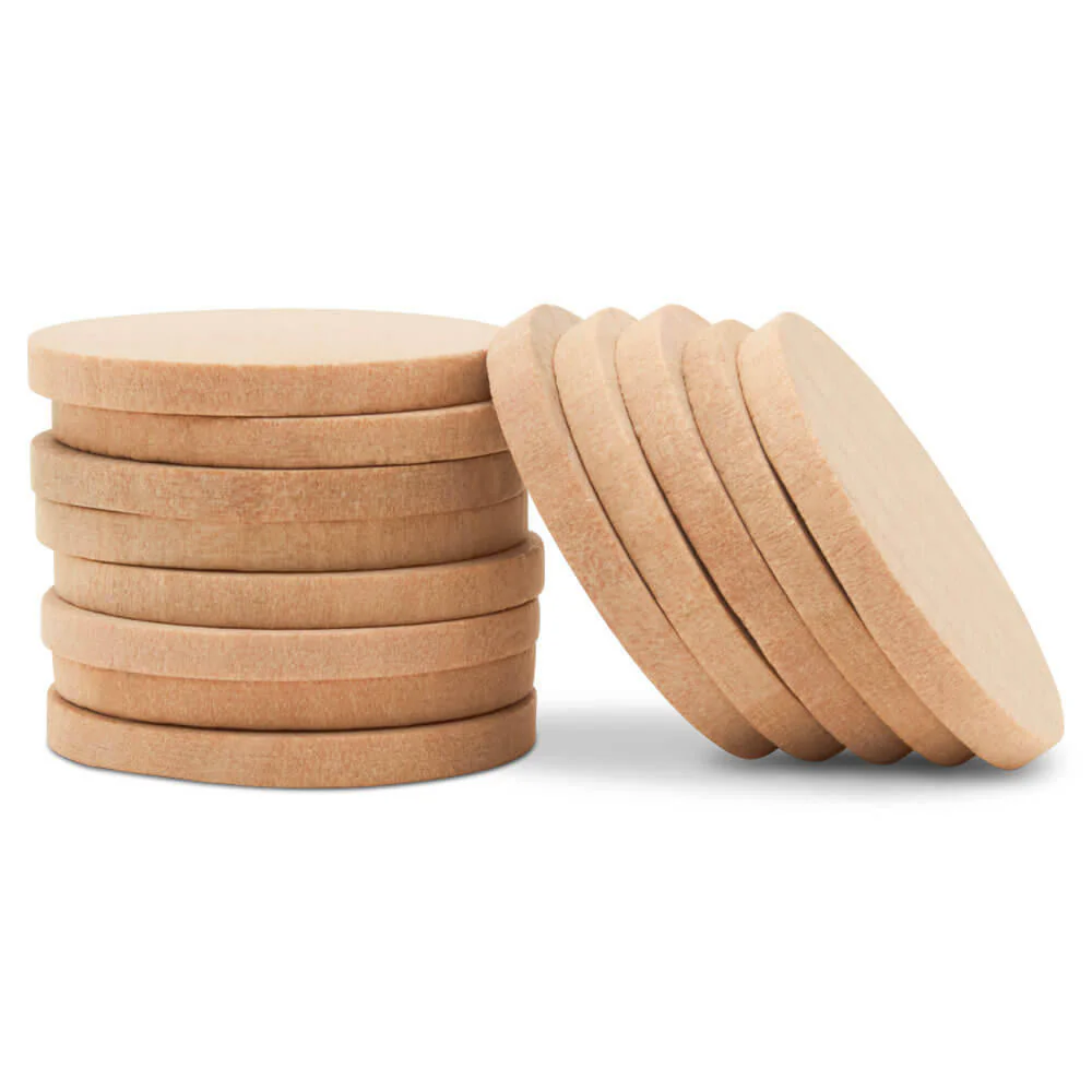 1-1/4" Wooden Circle Cutout, 1/8" Thickness - Image 3