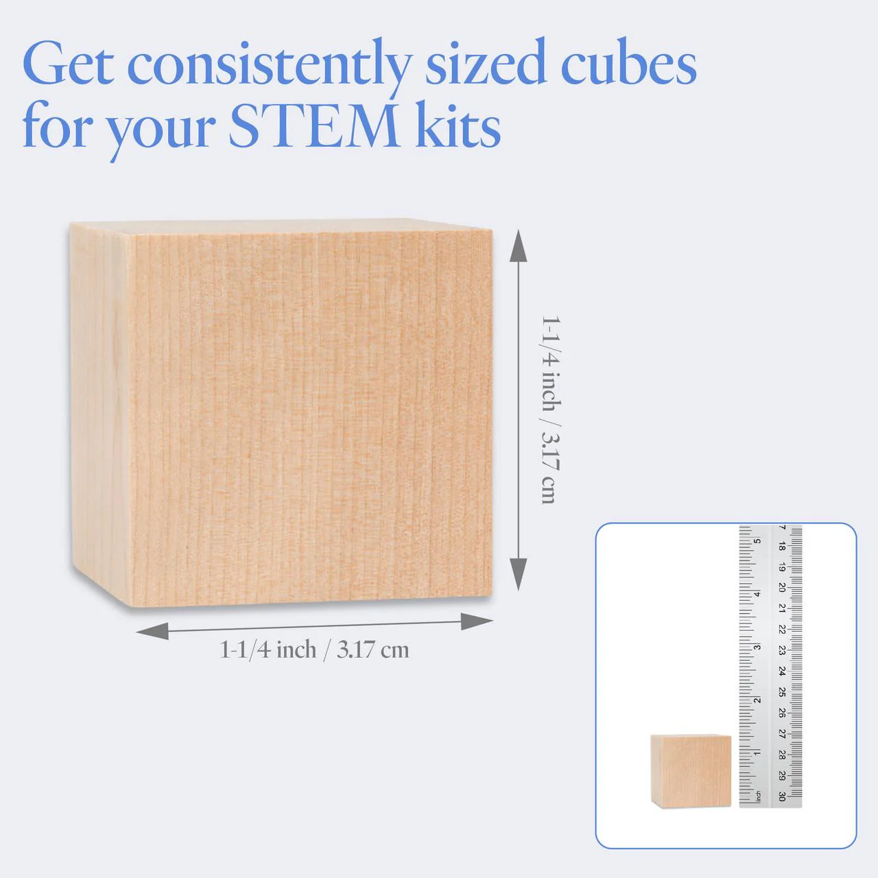 1-1/4" Wooden Block - Image 7