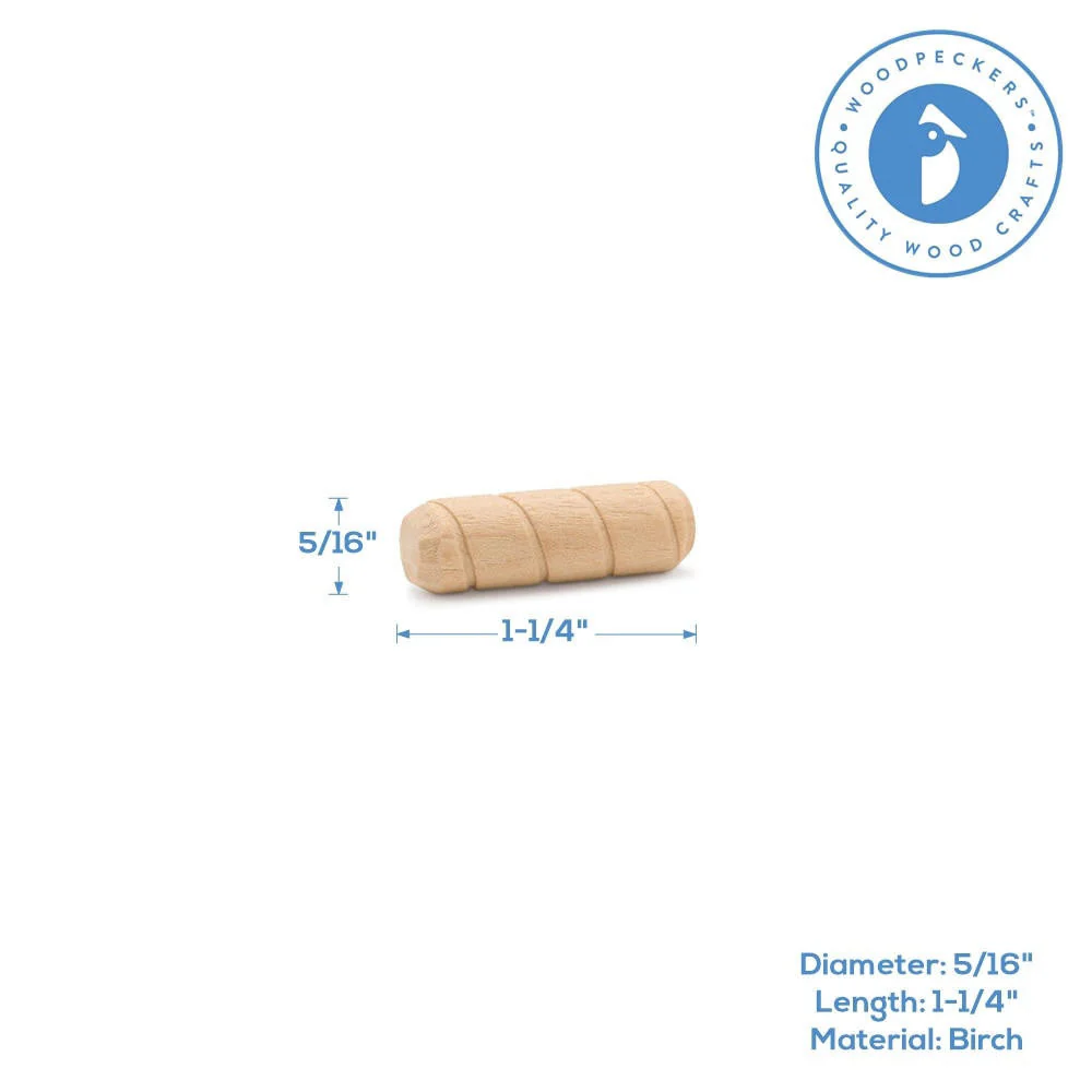 1-1/4" x 5/16" Spiral Dowel Pin - Image 2