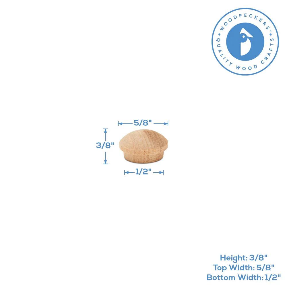 1/2" Maple Buttons Plug - Image 4