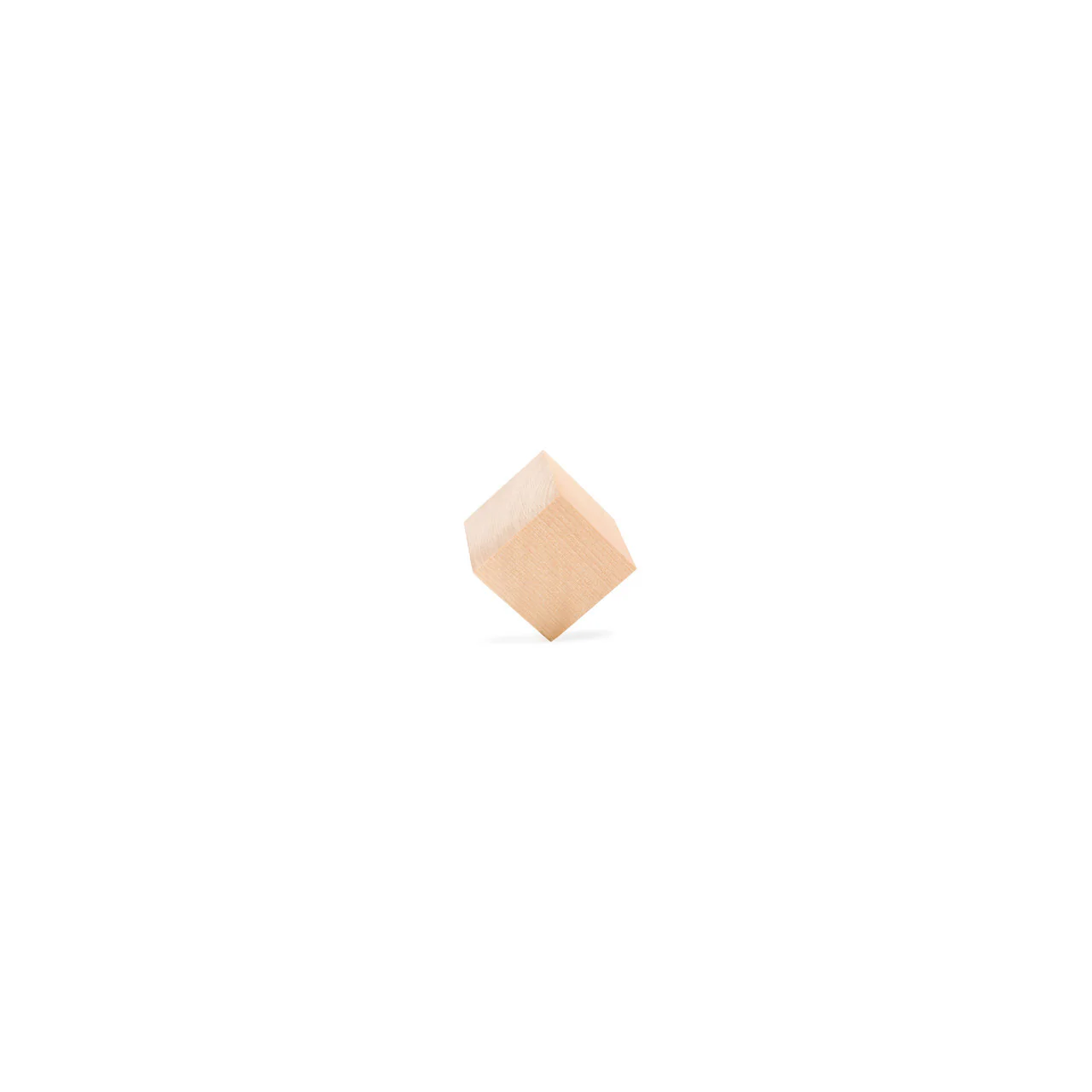 1/2" Wooden Cube - Image 2