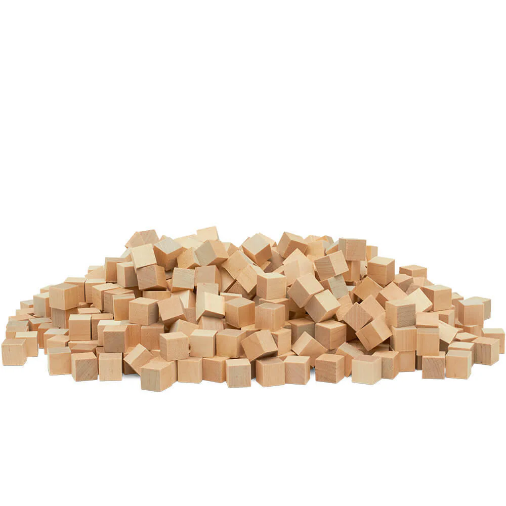 1/2" Wooden Cube - Image 3