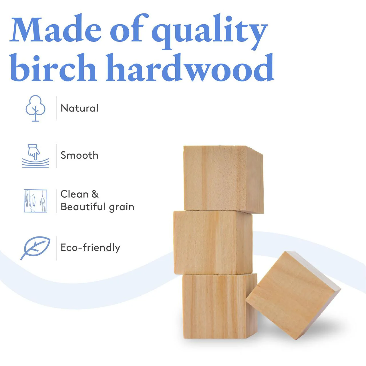 1/2" Wooden Cube - Image 5