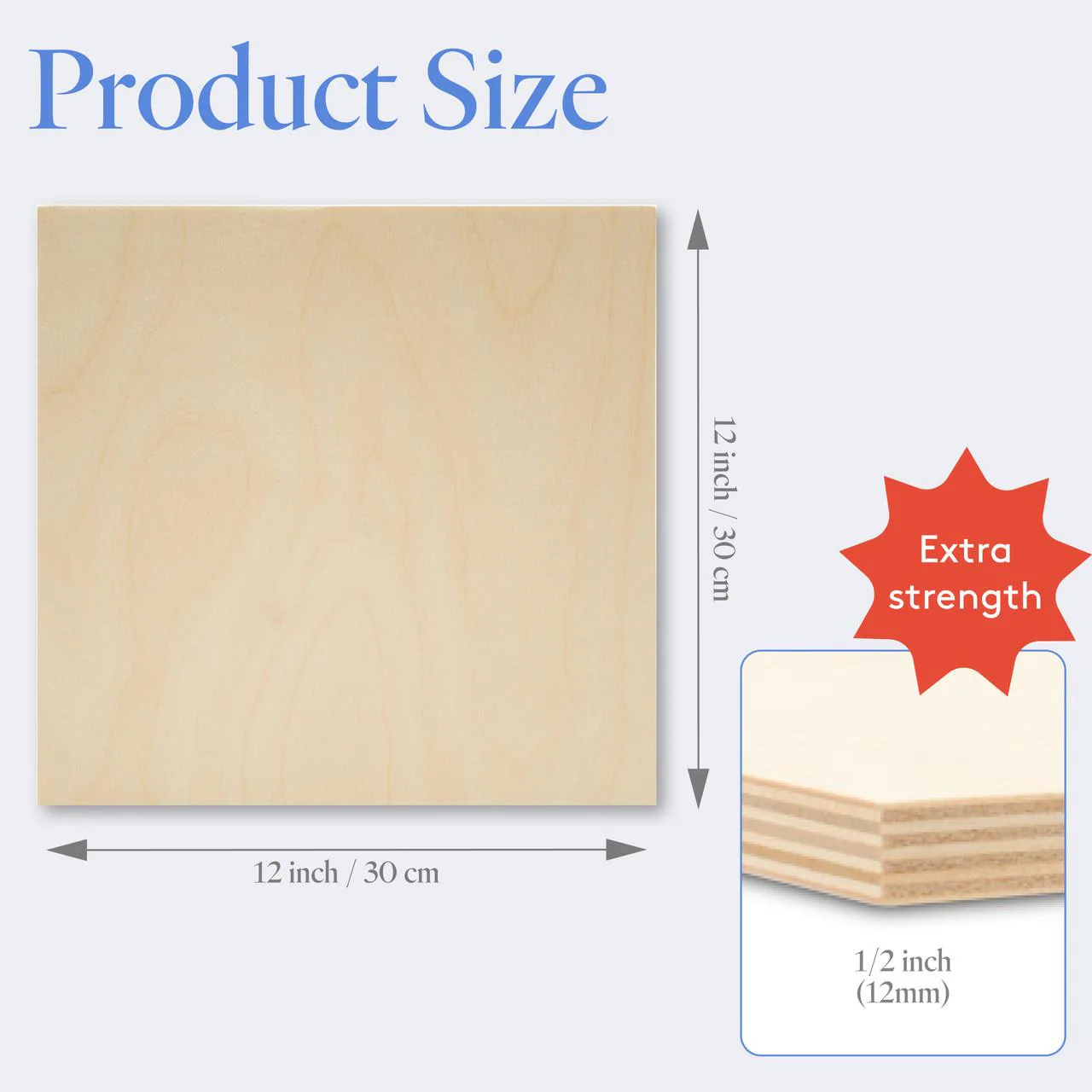 1/2" x 12" x 12" Baltic Birch B/BB Sheets - Image 3