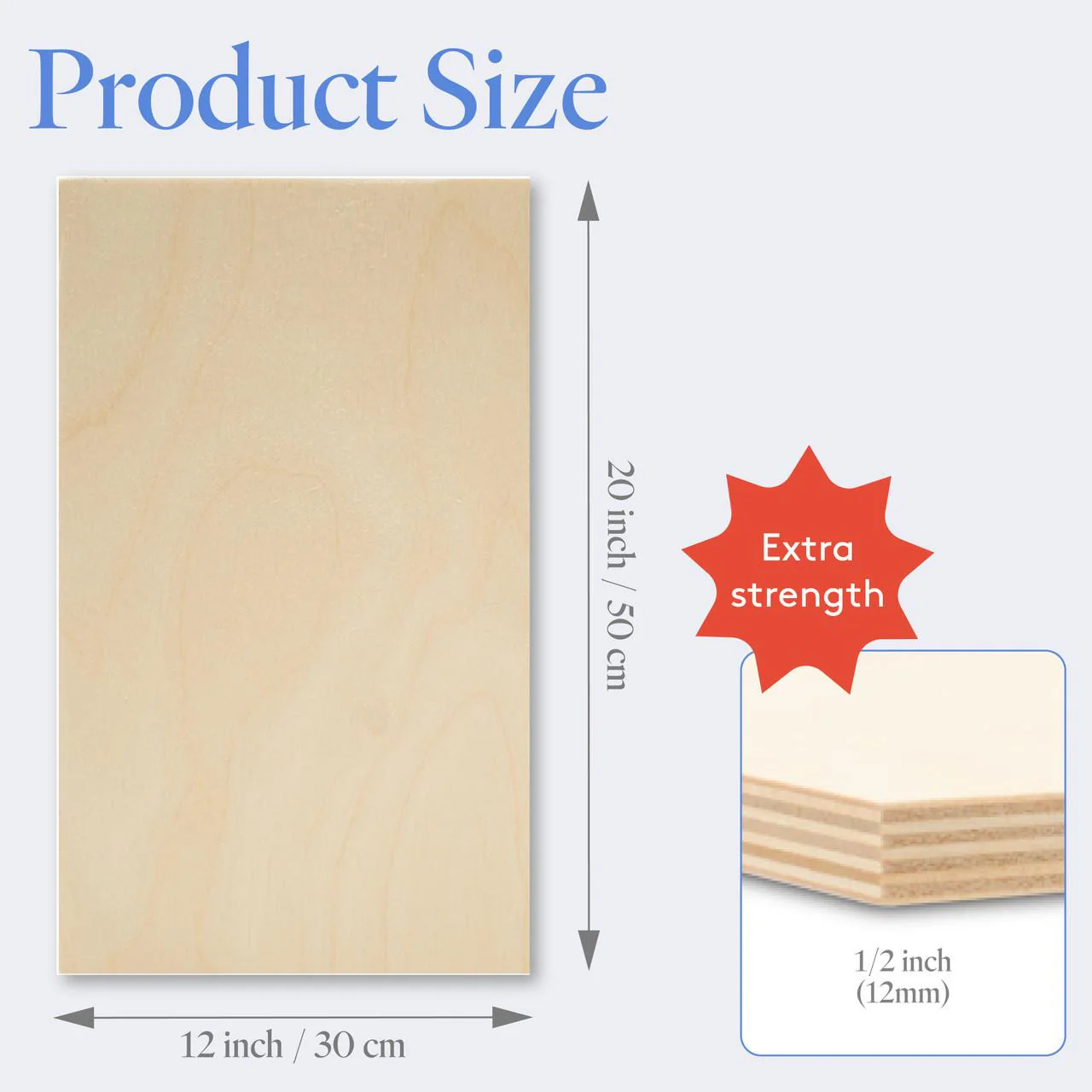 1/2" x 12" x 20" Baltic Birch B/BB Plywood - Image 3