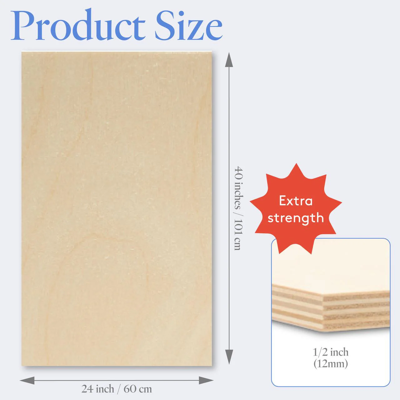 1/2" x 24" x 40" Baltic Birch Sheets B/BB - Image 3
