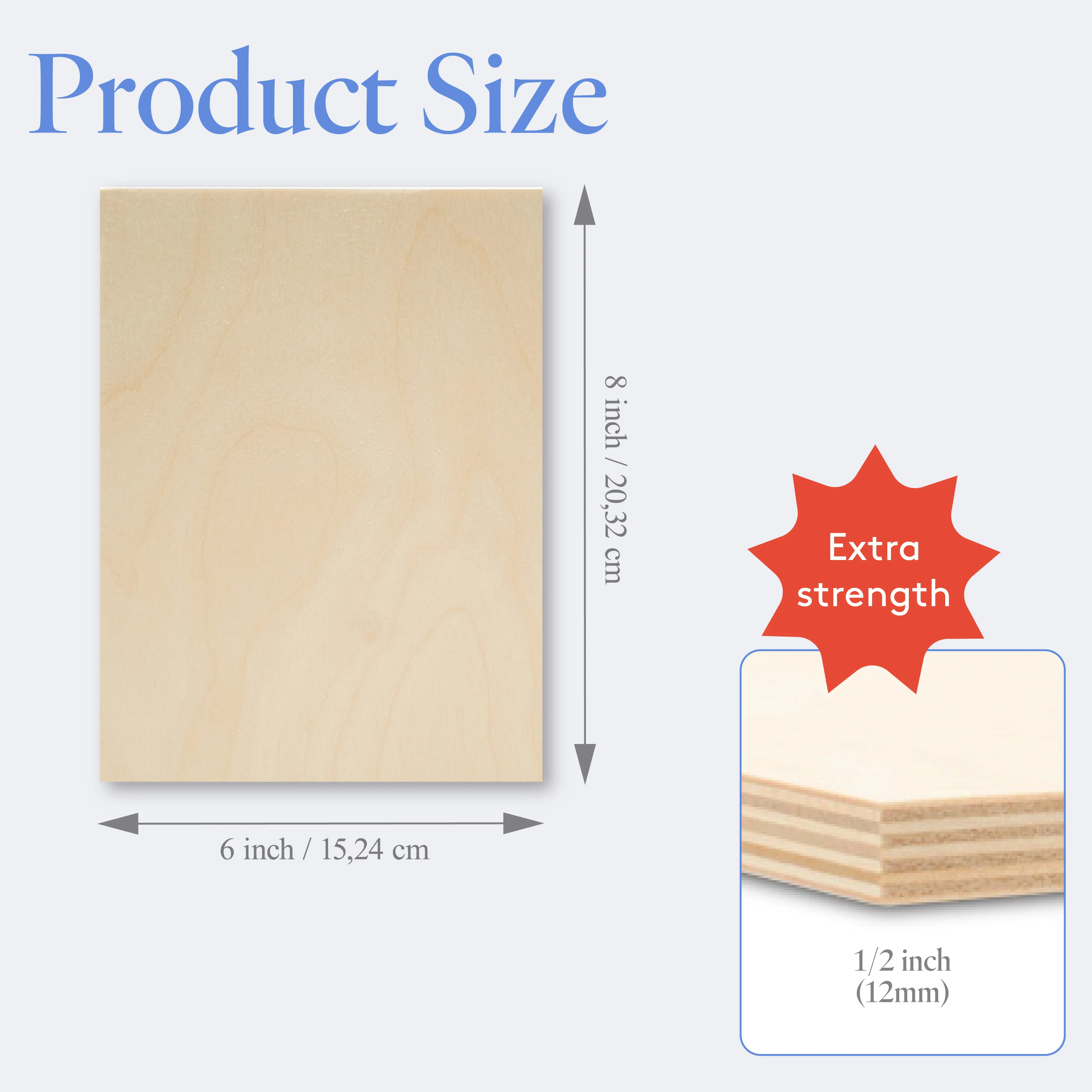 1/2" x 6" x 8" Baltic Birch B/BB Plywood - Image 3