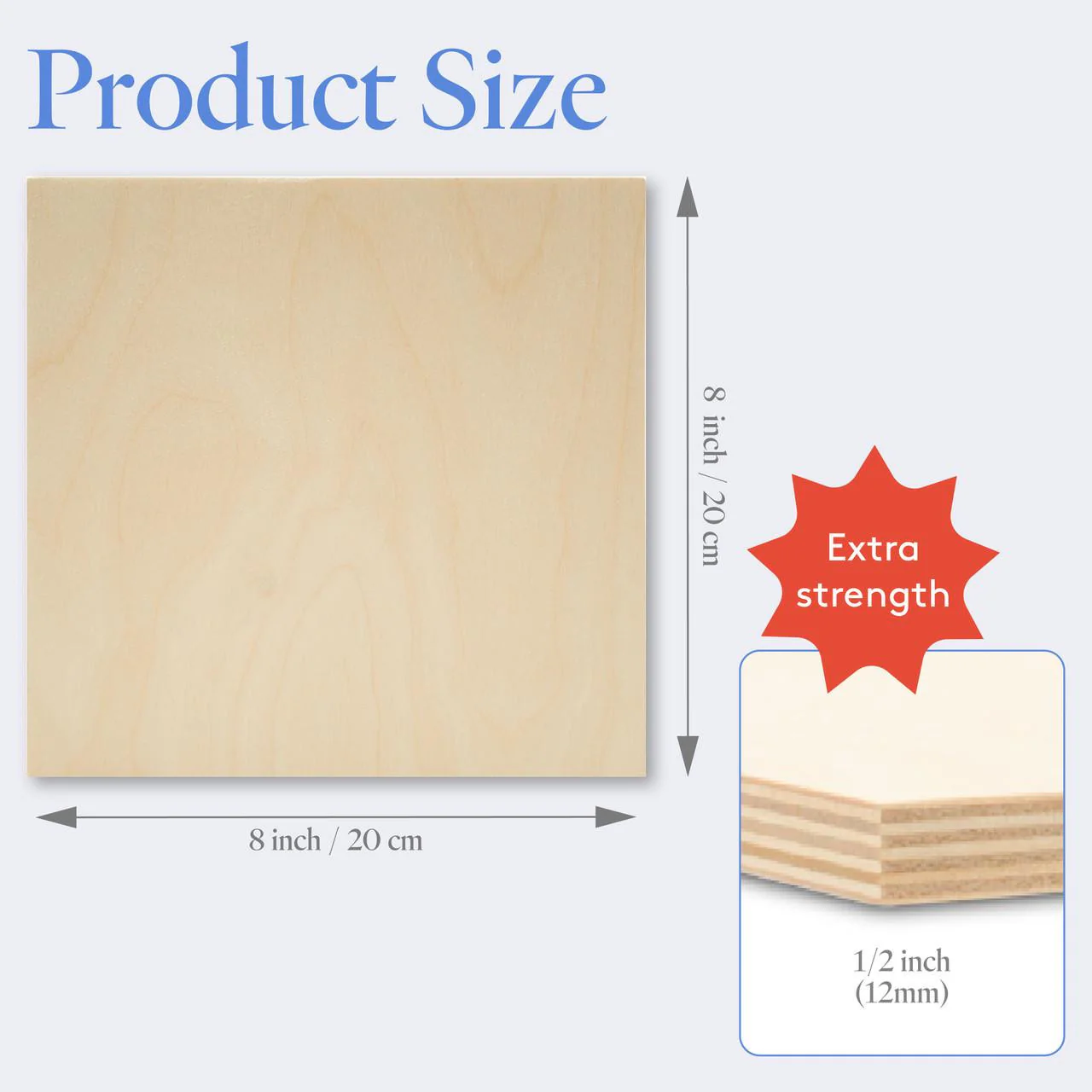 1/2" x 8" x 8" Baltic Birch B/BB Sheets - Image 3