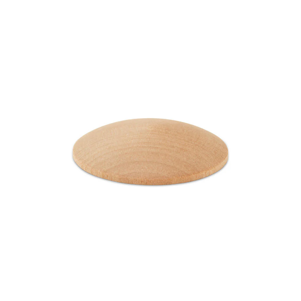 1-3/4" Domed Wooden Disc - Image 3