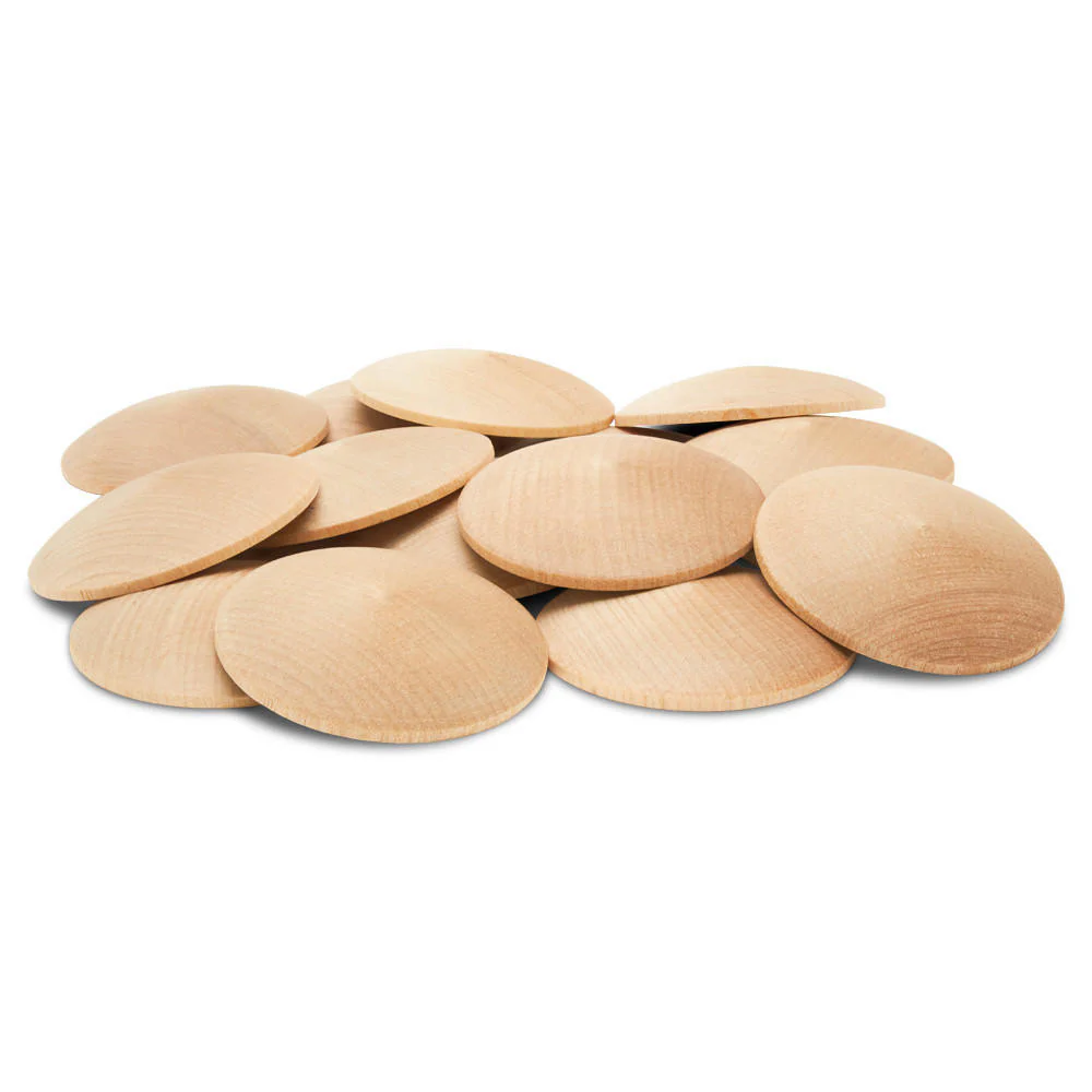 1-3/4" Domed Wooden Disc - Image 4