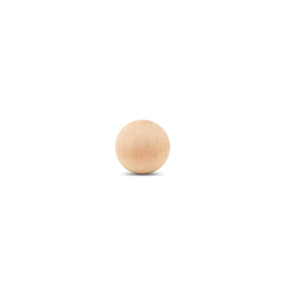 1-3/4" Round Wood Ball