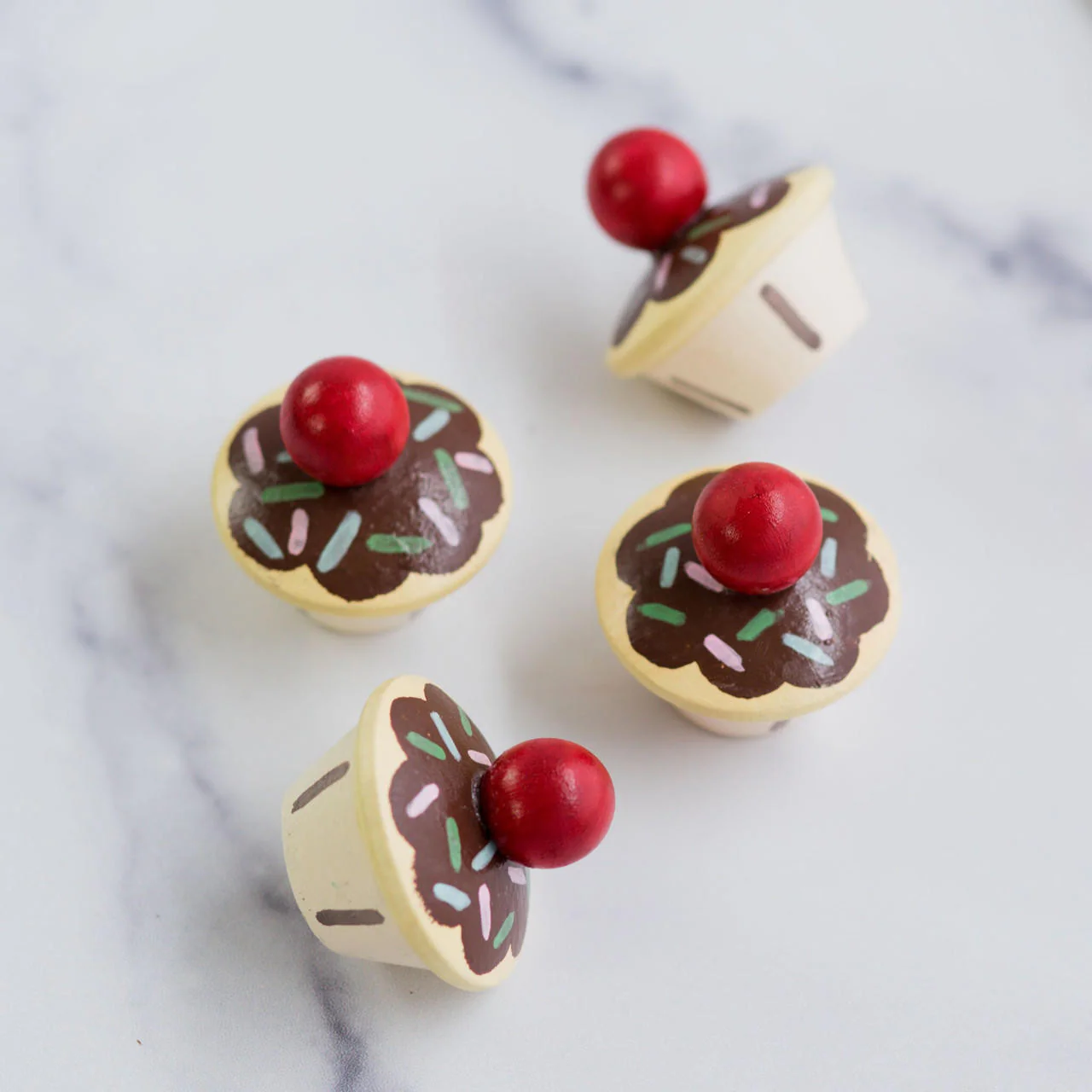 1-3/4" Wooden Cupcake - Image 2