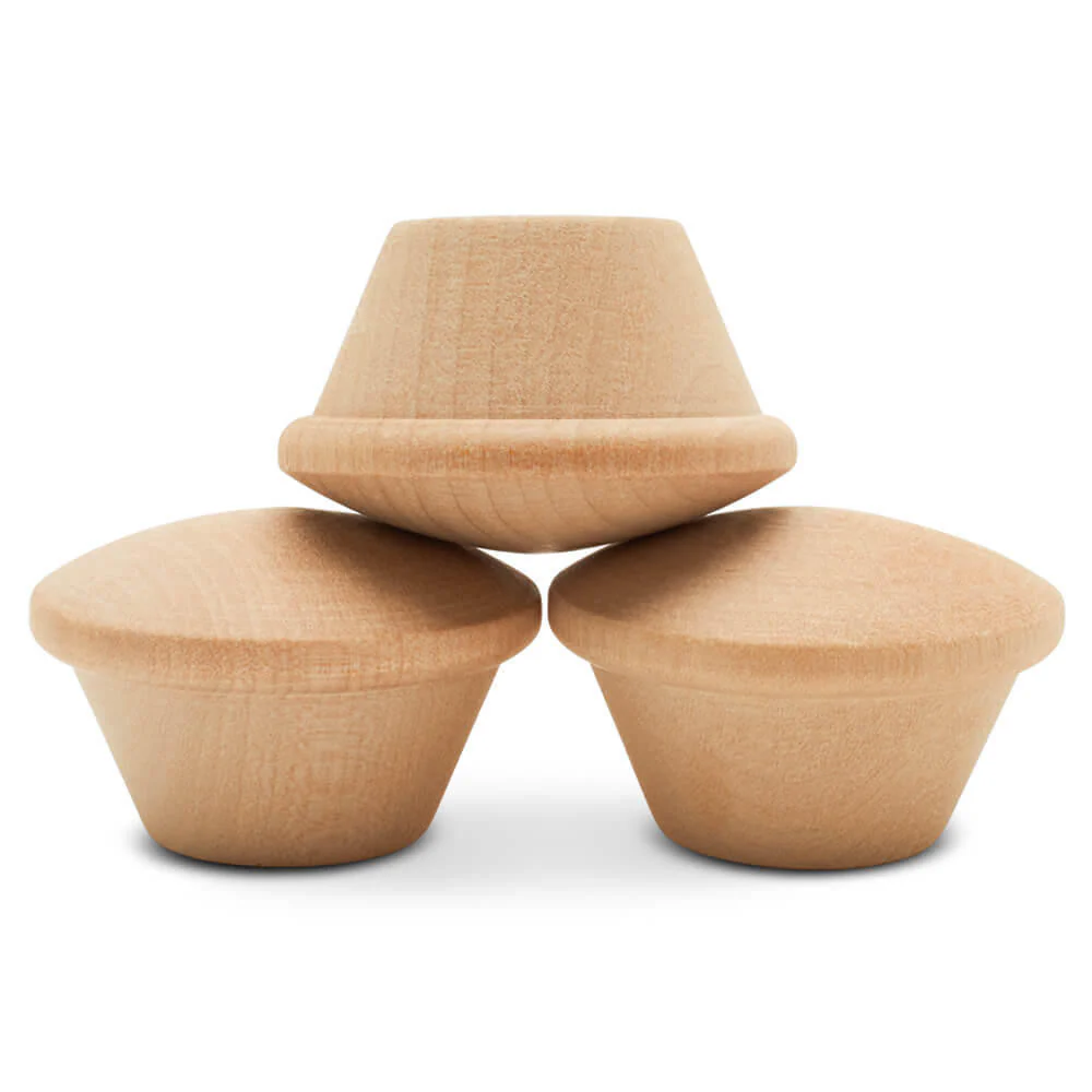 1-3/4" Wooden Cupcake - Image 3