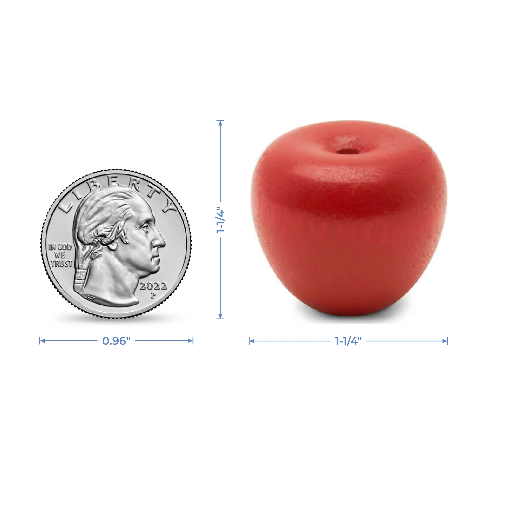 1-3/8" Crab Apple, red - Image 6