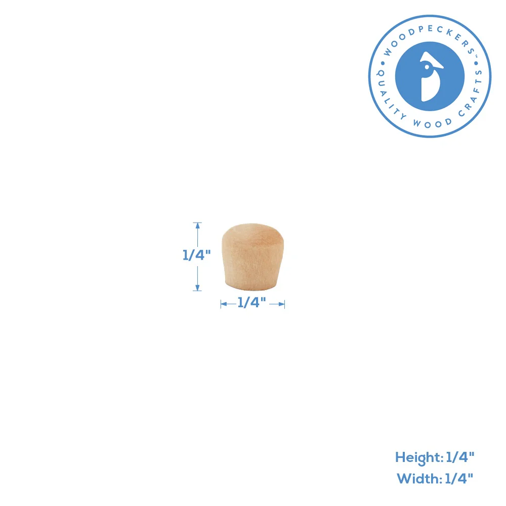 1/4" Maple Roundhead Plug - Image 4