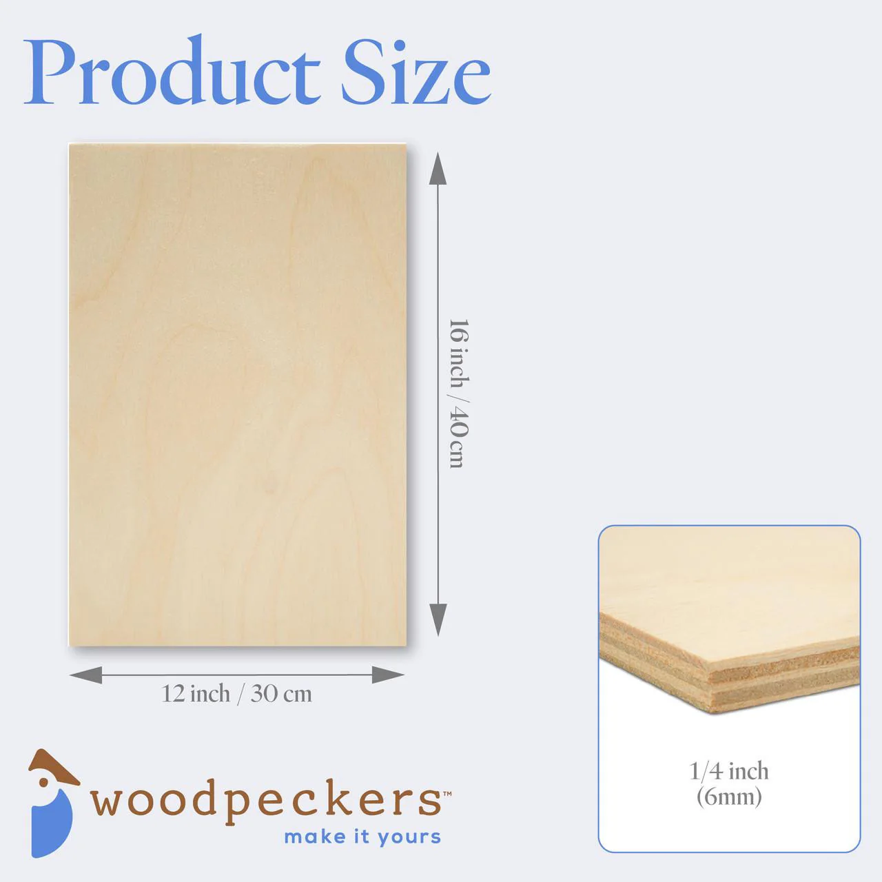 1/4" x 12" x 16" Baltic Birch B/BB Plywood - Image 3