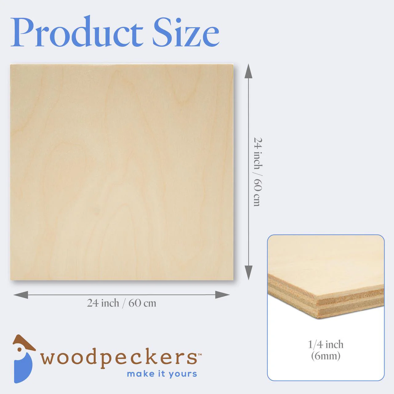 1/4" x 24" x 24" Baltic Birch Sheets B/BB - Image 3