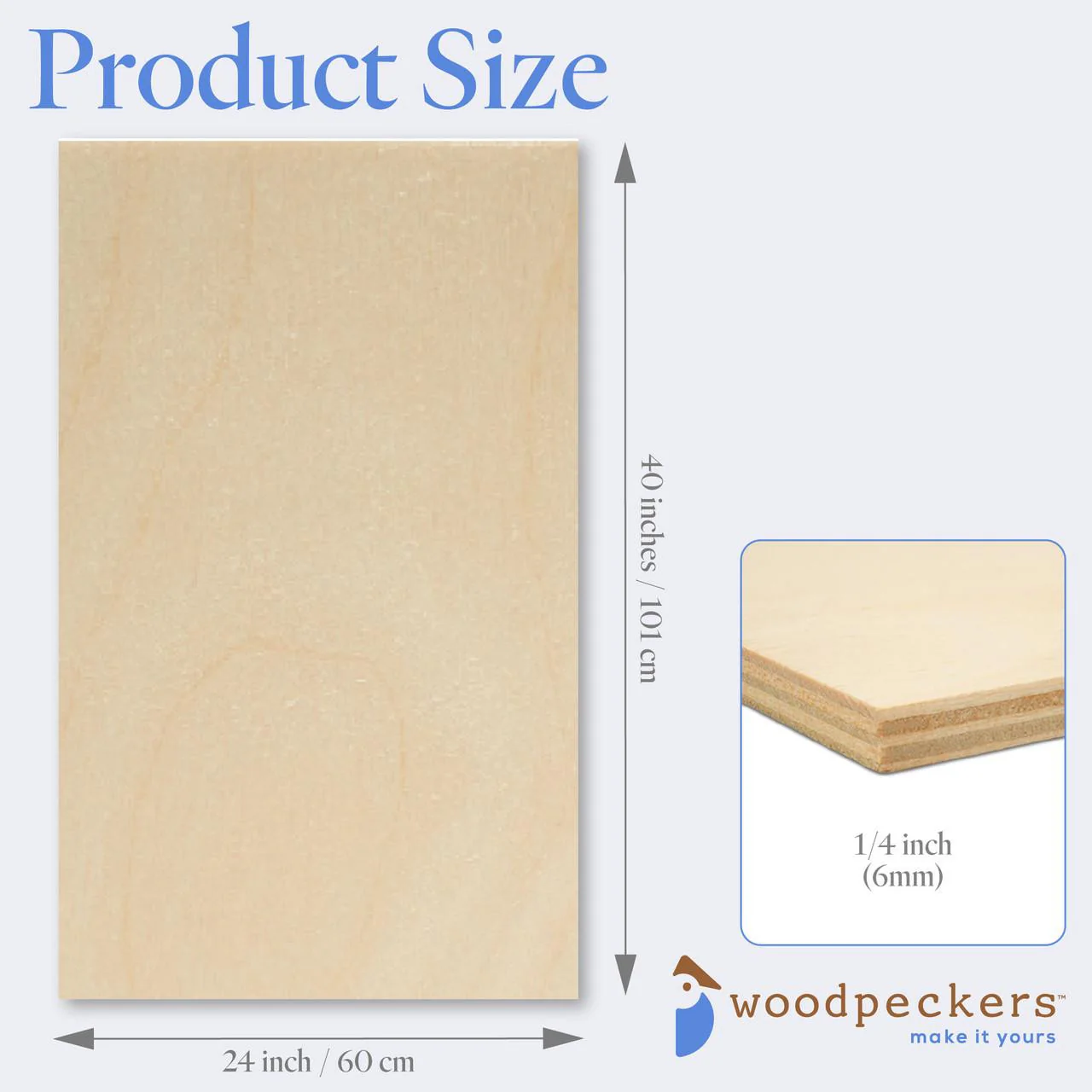 1/4" x 24" x 40" Baltic Birch Sheets B/BB - Image 3