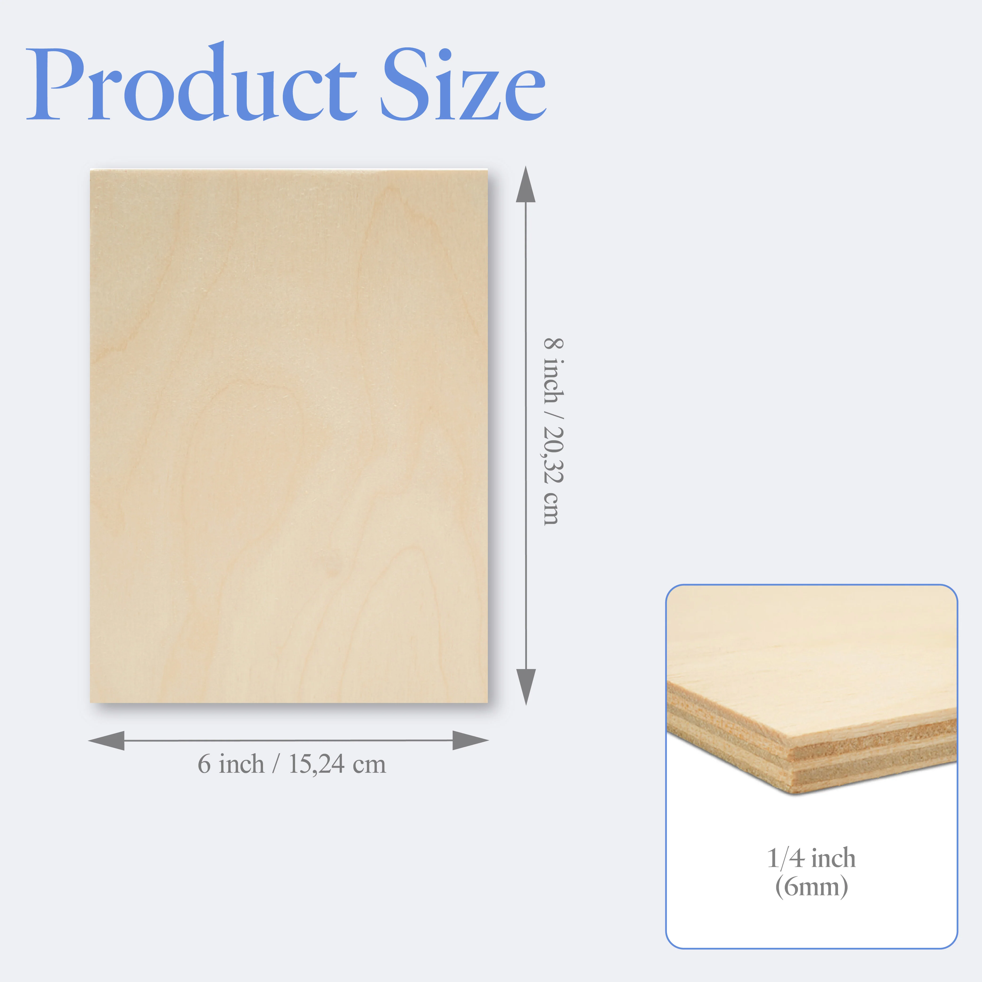 1/4" x 6" x 8" Baltic Birch B/BB Plywood - Image 3