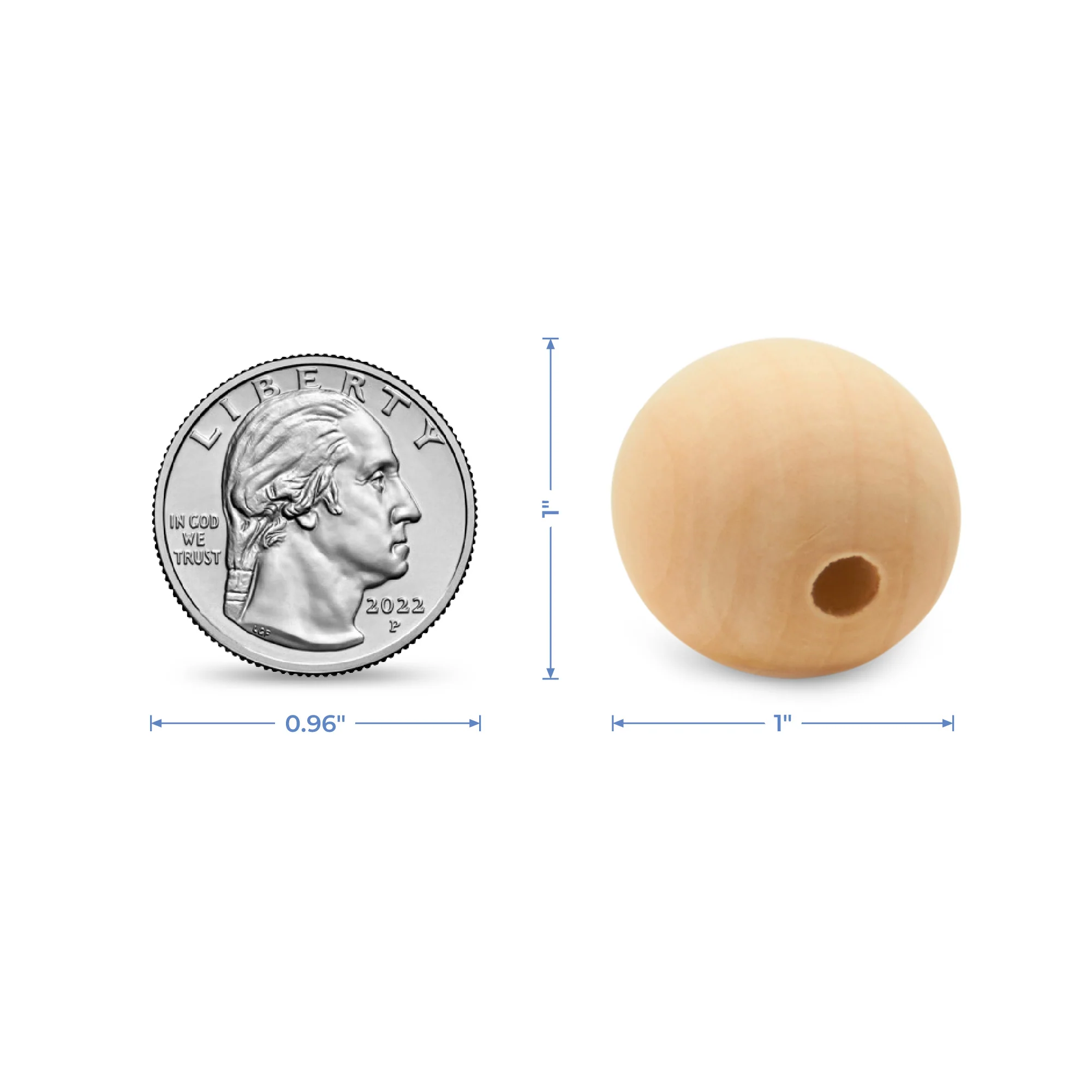 1" Ball Bead, 3/16" Hole - Image 7