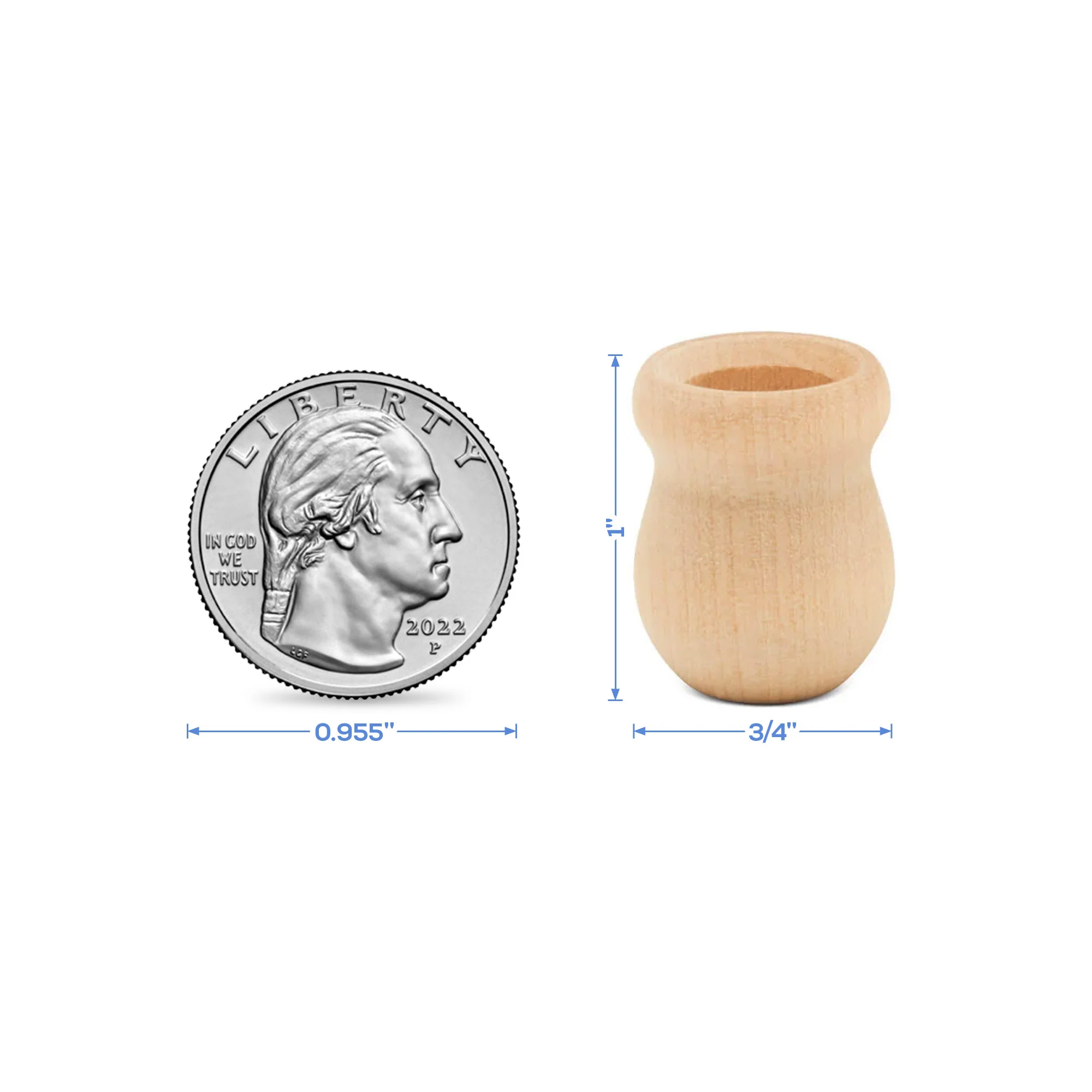 1" Bean Pot Candle Cup - Image 7