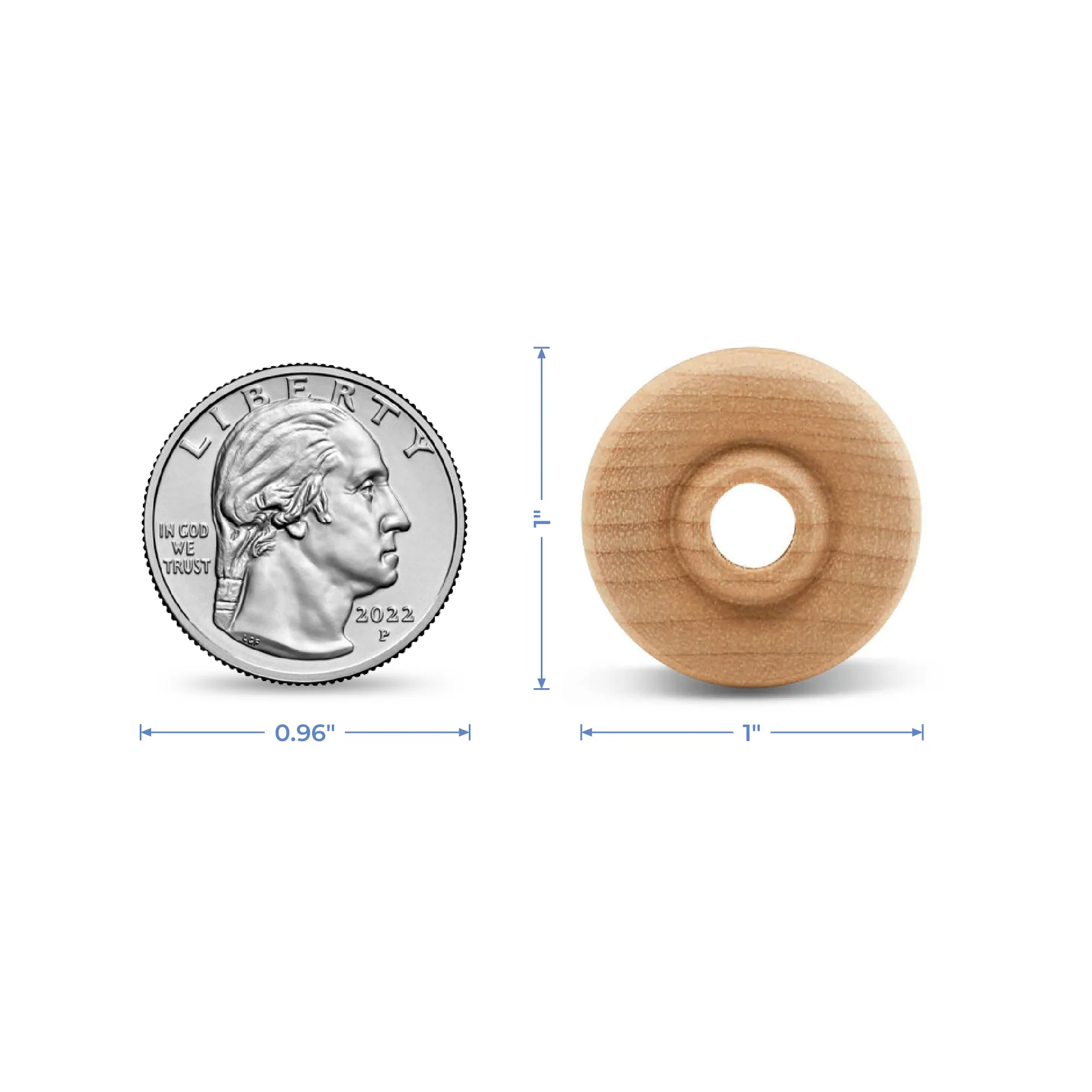 1" Classic Wheel, 1/2" Thickness - Image 5