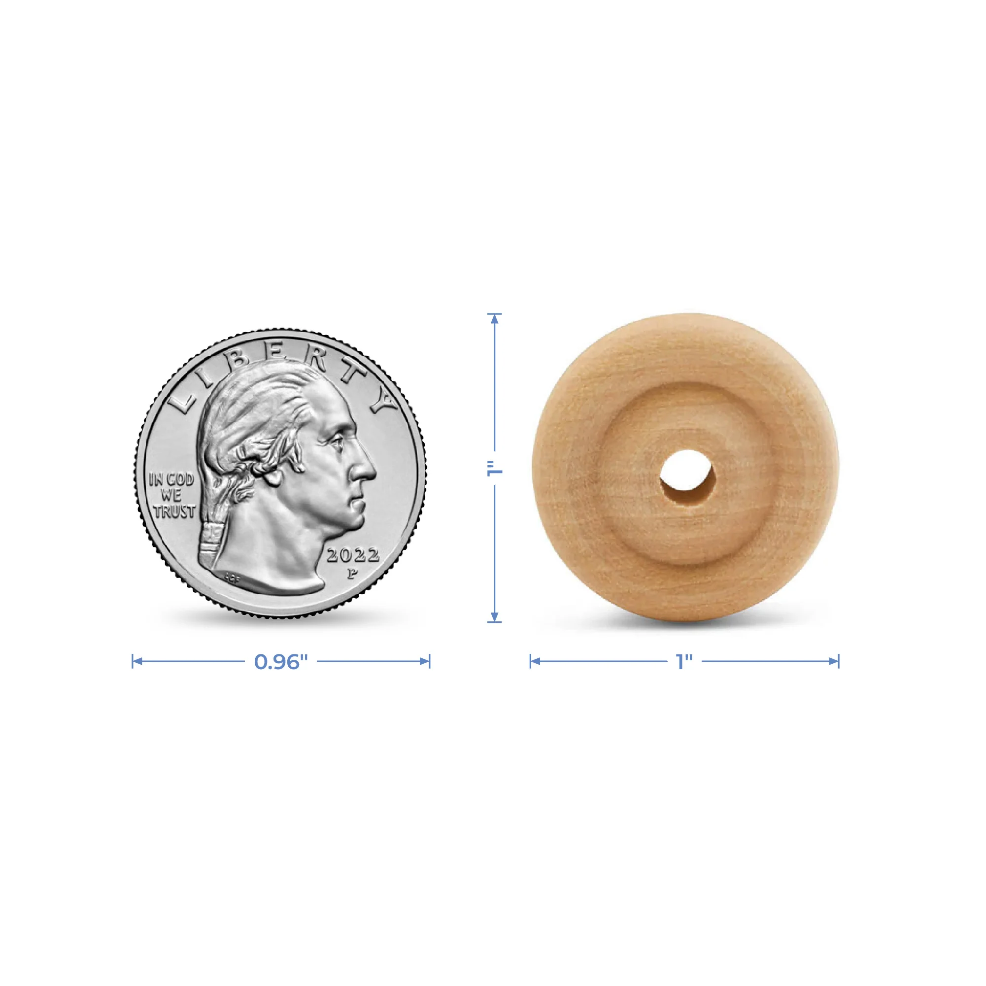 1" Classic Wheel, 1/4" Thickness - Image 5