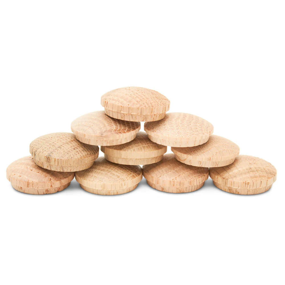 1" Oak Button Plug
