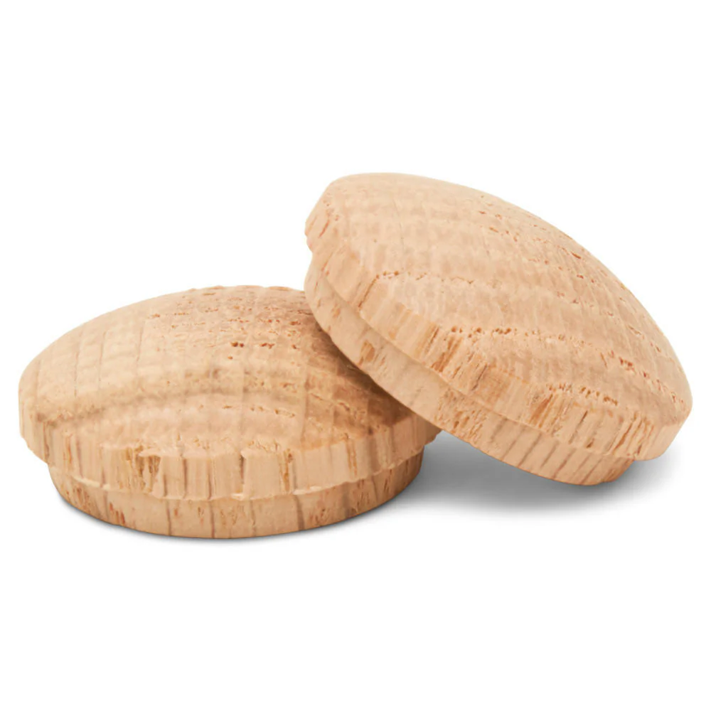 1" Oak Button Plug - Image 2