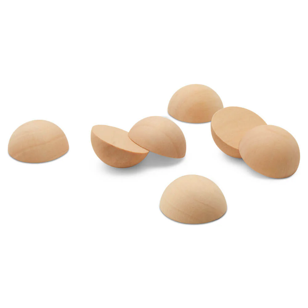 1" Split Wooden Ball - Image 3