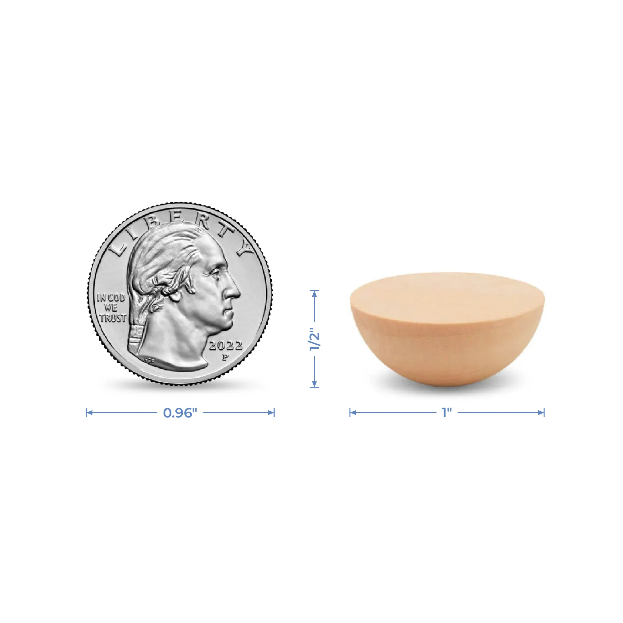 1" Split Wooden Ball - Image 6