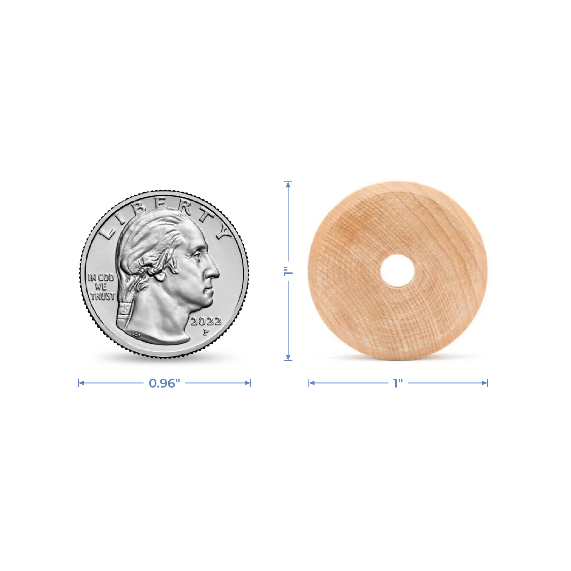 1" Treaded Wheel - Image 8