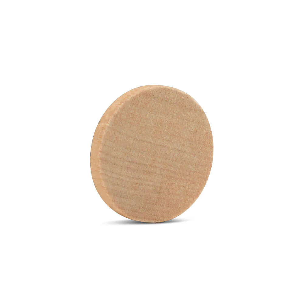 1" Wooden Circle Cutout - Image 2