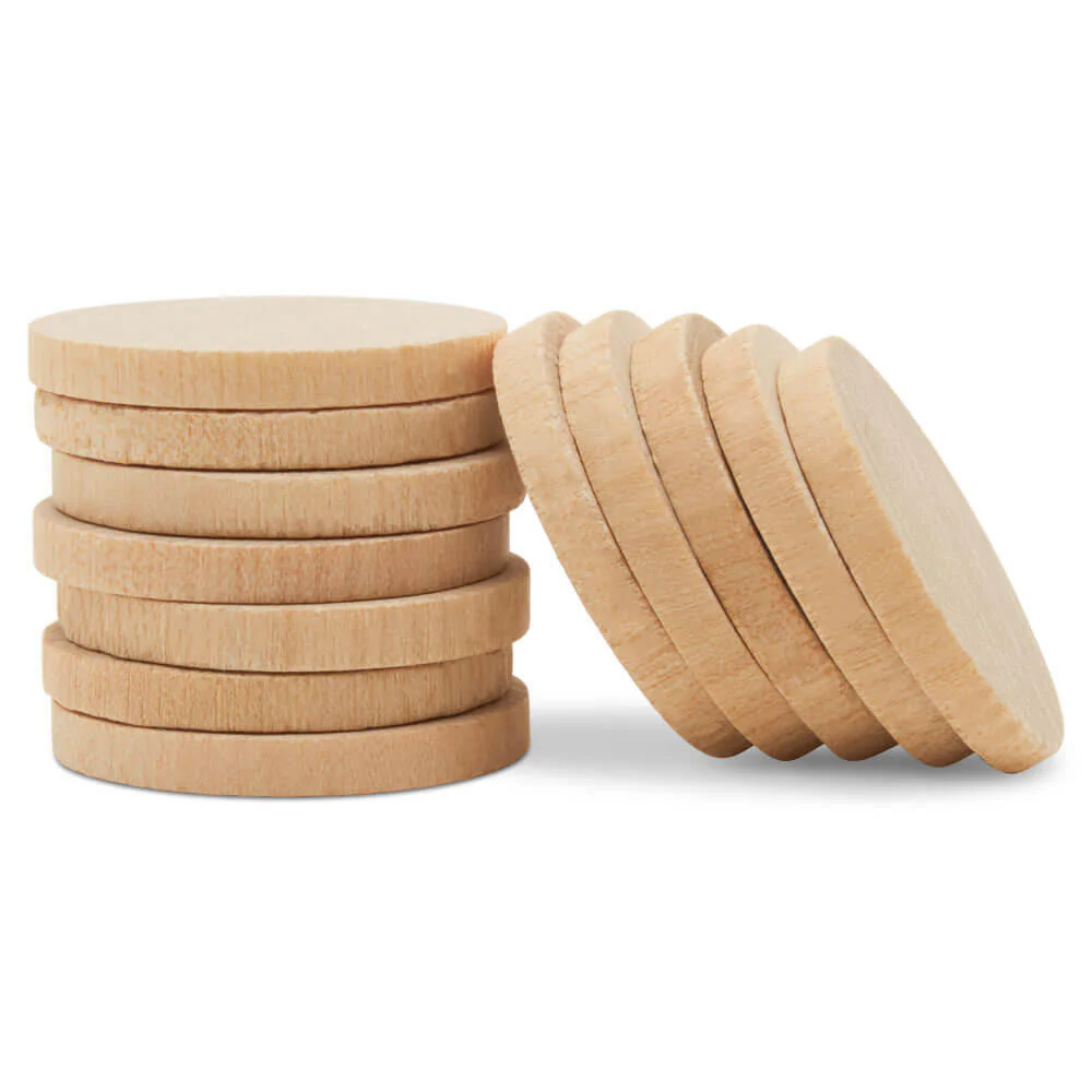 1" Wooden Circle Cutout - Image 3
