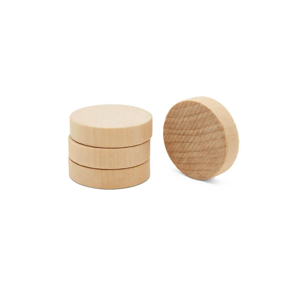 1" Wooden Circle Cutout - Image 4