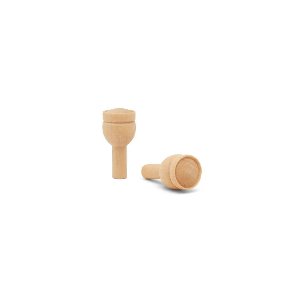 1" Wood Headlight (With Stem) - Image 2