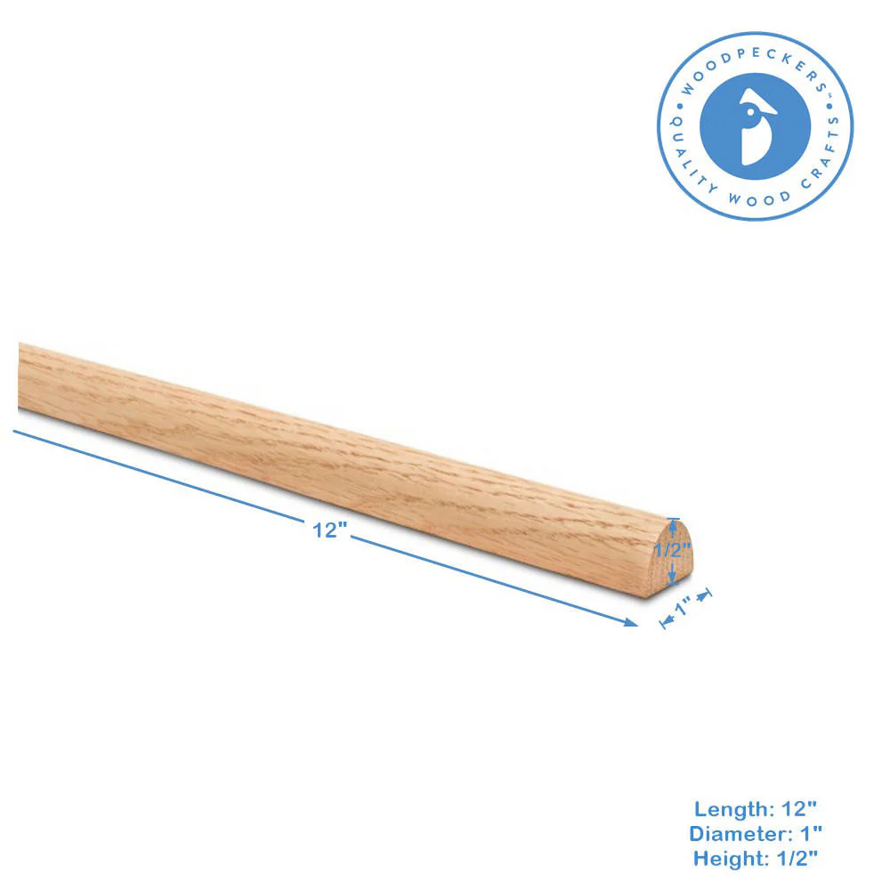 1" X 12" Split Oak Dowel - Image 5