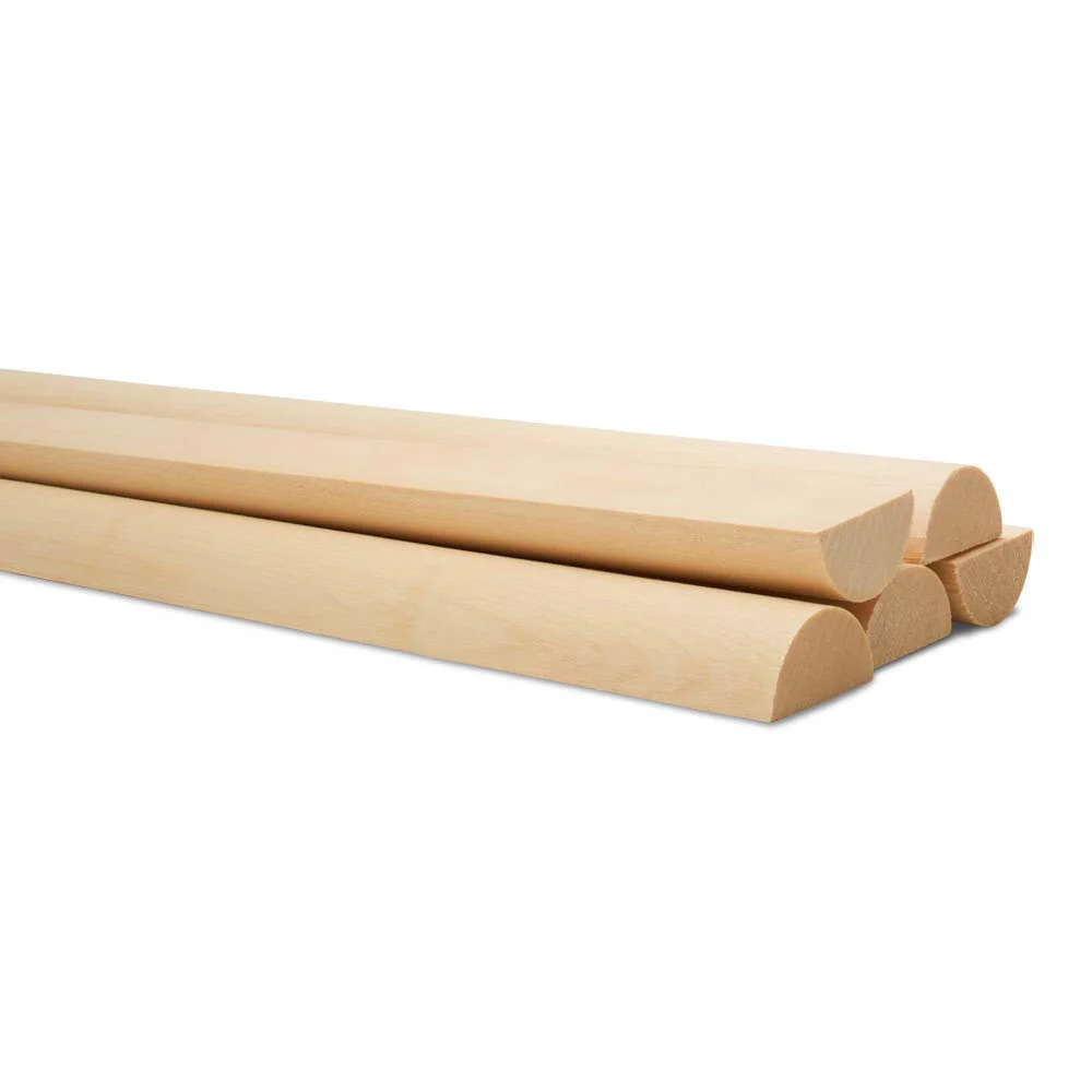 1" X 48" Wooden Split Dowel - Image 3
