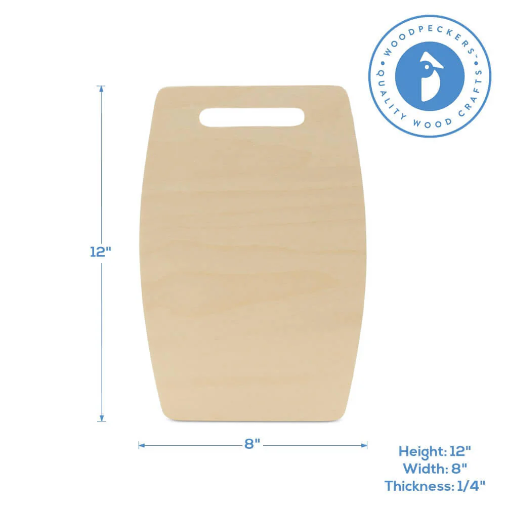 12" Cutting Board Shape, with Wider Middle - Image 5